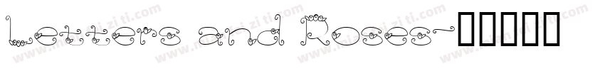Letters and Roses字体转换